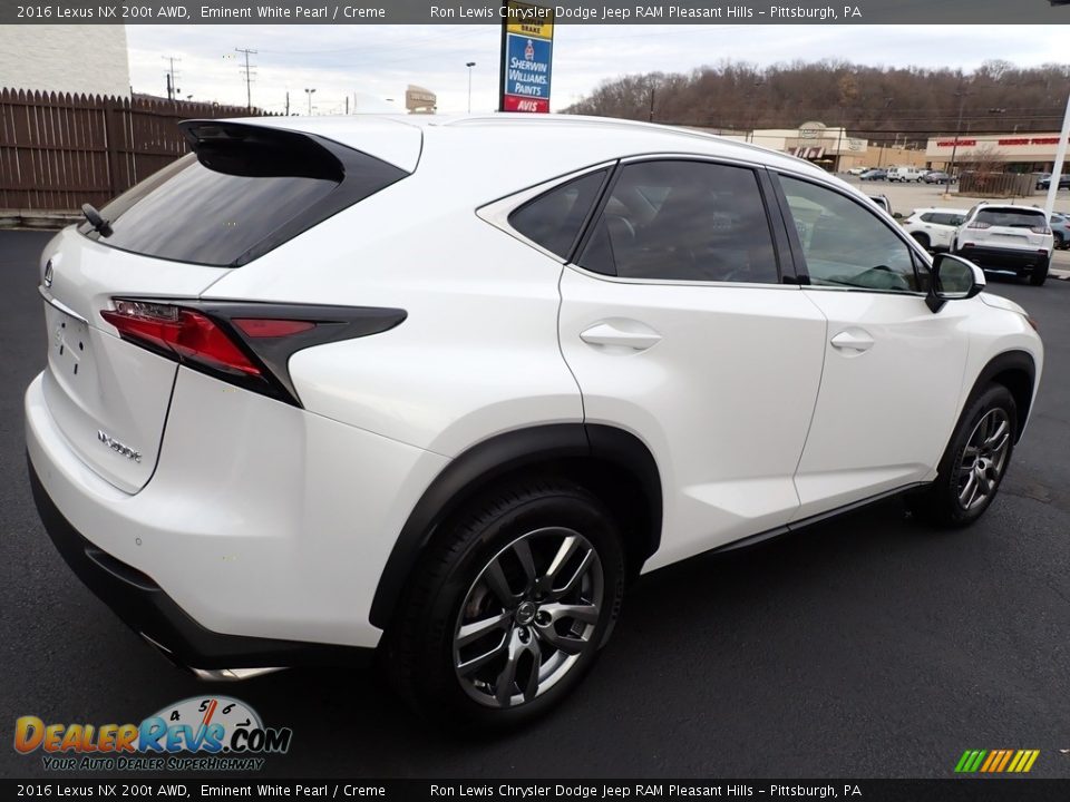 2016 Lexus NX 200t AWD Eminent White Pearl / Creme Photo #6