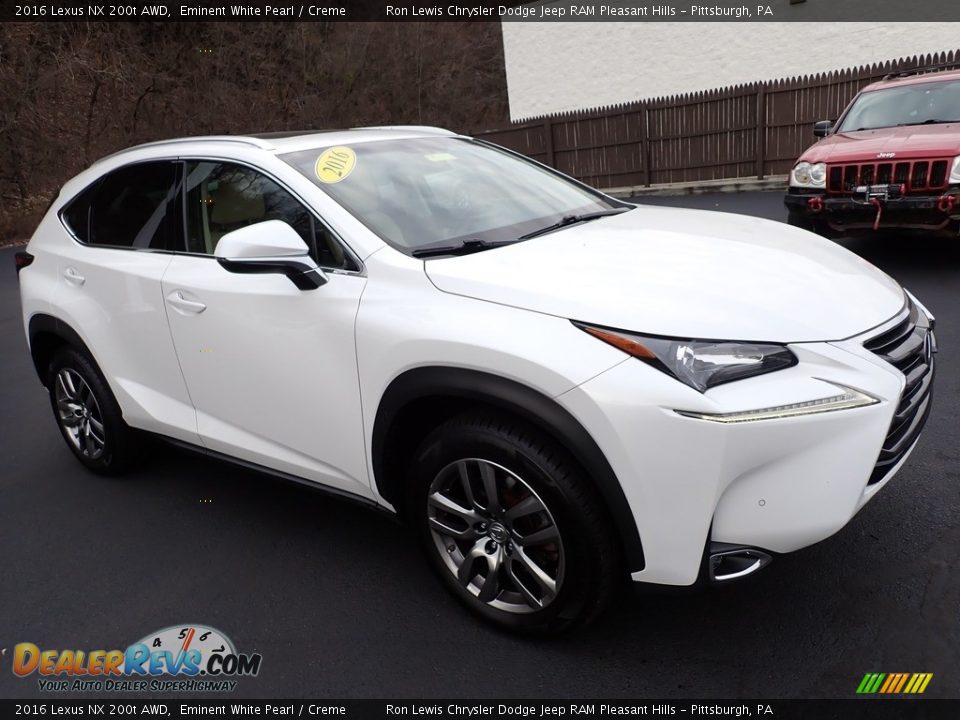 2016 Lexus NX 200t AWD Eminent White Pearl / Creme Photo #8