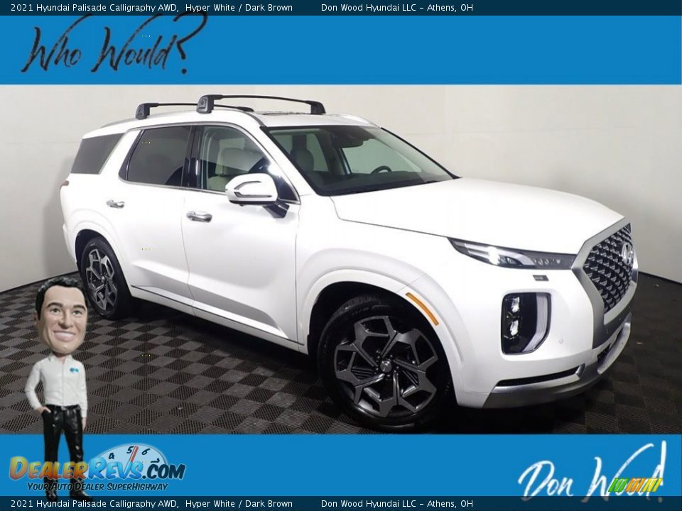 2021 Hyundai Palisade Calligraphy AWD Hyper White / Dark Brown Photo #1