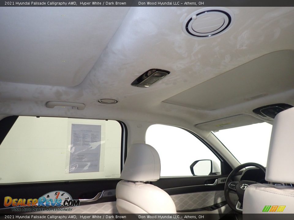 2021 Hyundai Palisade Calligraphy AWD Hyper White / Dark Brown Photo #2