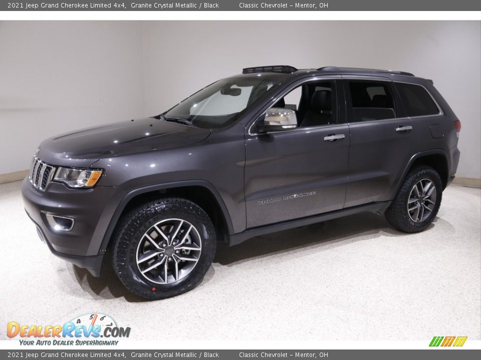 2021 Jeep Grand Cherokee Limited 4x4 Granite Crystal Metallic / Black Photo #3