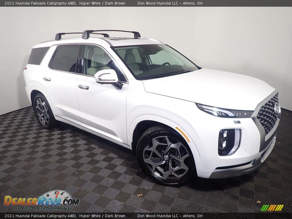 2021 Hyundai Palisade Calligraphy AWD Hyper White / Dark Brown Photo #5