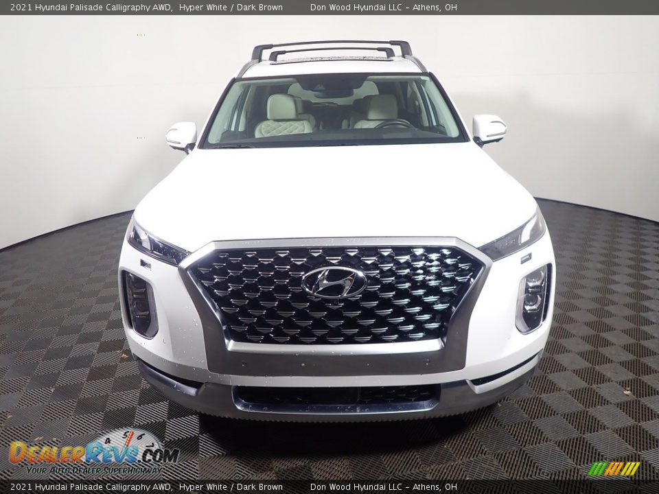 2021 Hyundai Palisade Calligraphy AWD Hyper White / Dark Brown Photo #7
