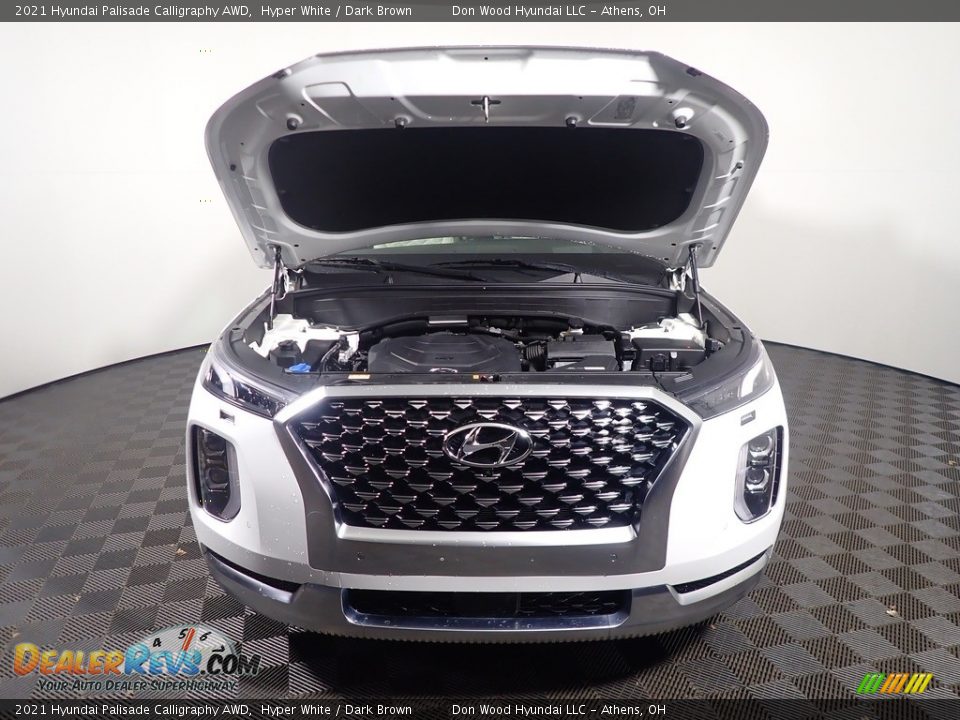 2021 Hyundai Palisade Calligraphy AWD Hyper White / Dark Brown Photo #8
