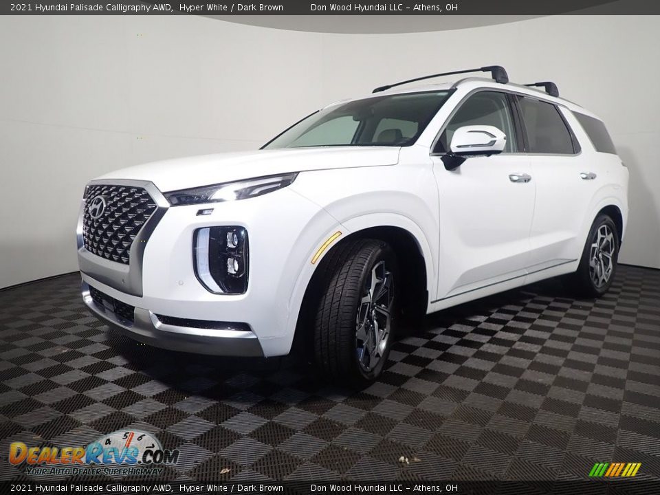 2021 Hyundai Palisade Calligraphy AWD Hyper White / Dark Brown Photo #10