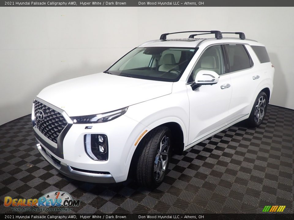 2021 Hyundai Palisade Calligraphy AWD Hyper White / Dark Brown Photo #11