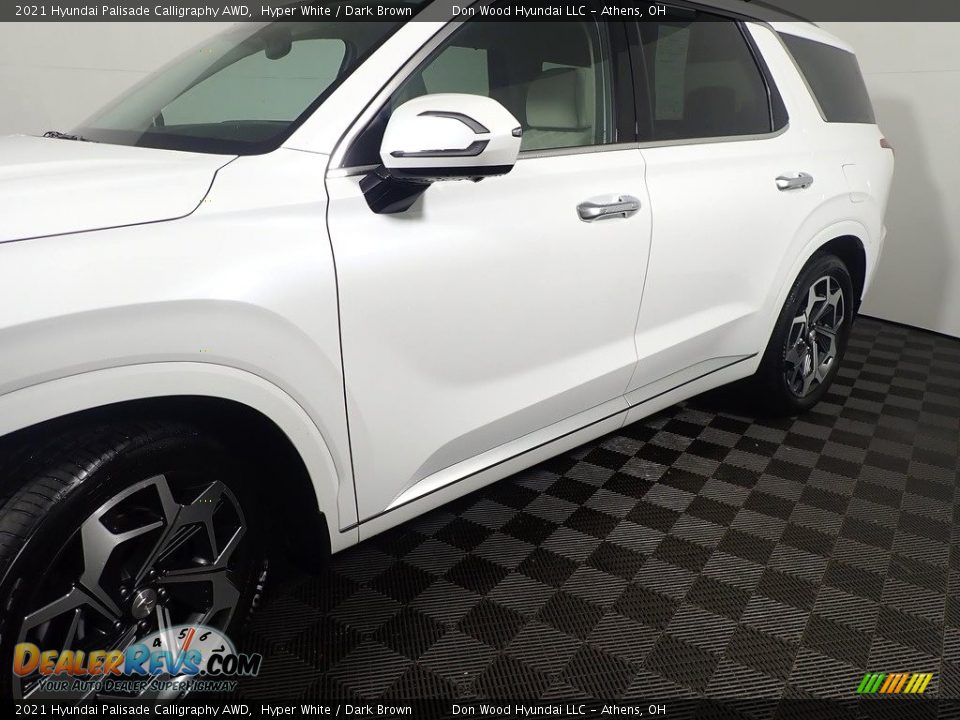 2021 Hyundai Palisade Calligraphy AWD Hyper White / Dark Brown Photo #12