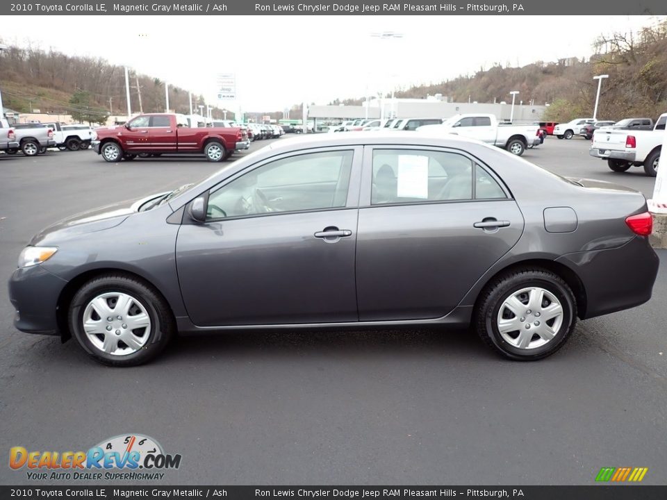 2010 Toyota Corolla LE Magnetic Gray Metallic / Ash Photo #2