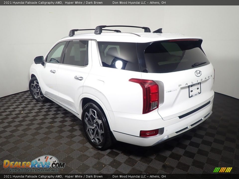 2021 Hyundai Palisade Calligraphy AWD Hyper White / Dark Brown Photo #14