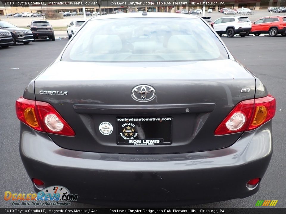 2010 Toyota Corolla LE Magnetic Gray Metallic / Ash Photo #4