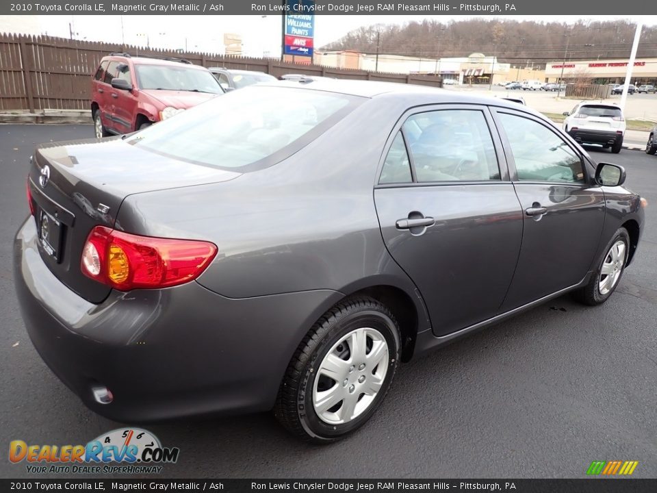 2010 Toyota Corolla LE Magnetic Gray Metallic / Ash Photo #6