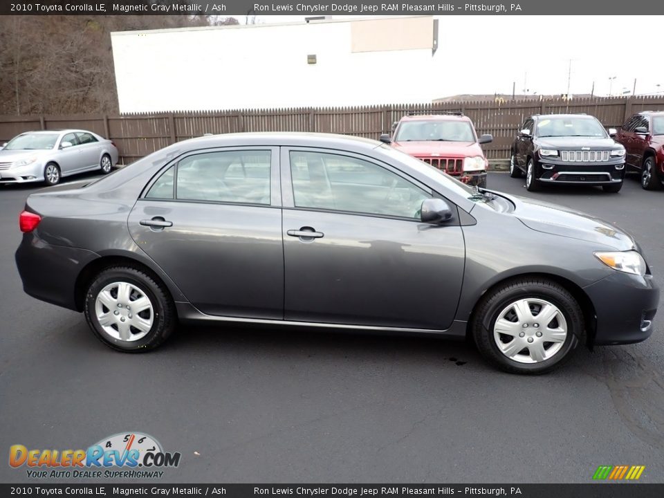 2010 Toyota Corolla LE Magnetic Gray Metallic / Ash Photo #7