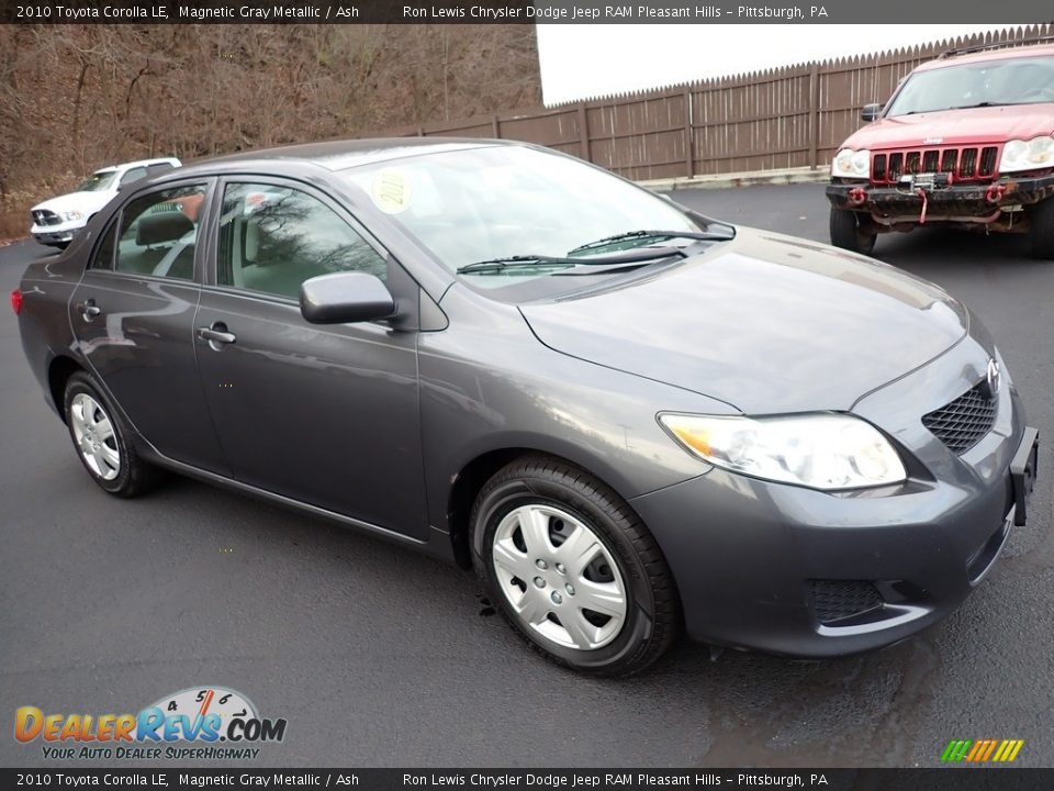 2010 Toyota Corolla LE Magnetic Gray Metallic / Ash Photo #8