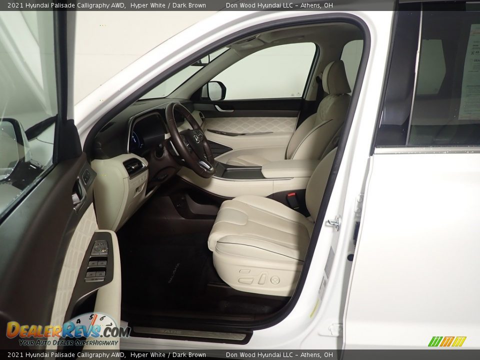 2021 Hyundai Palisade Calligraphy AWD Hyper White / Dark Brown Photo #23