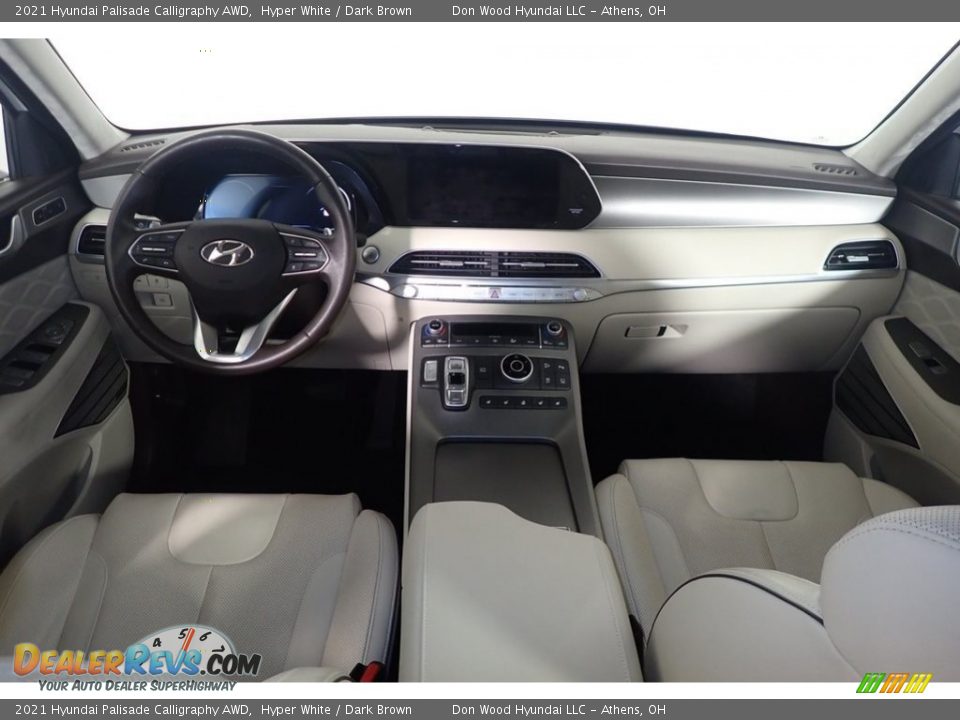 2021 Hyundai Palisade Calligraphy AWD Hyper White / Dark Brown Photo #25