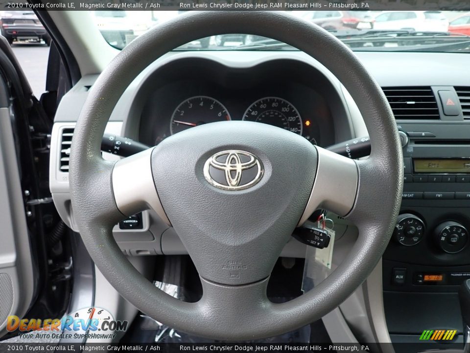 2010 Toyota Corolla LE Magnetic Gray Metallic / Ash Photo #16