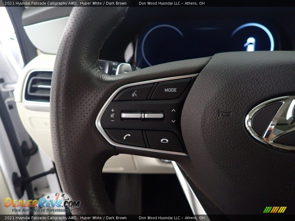 2021 Hyundai Palisade Calligraphy AWD Hyper White / Dark Brown Photo #30