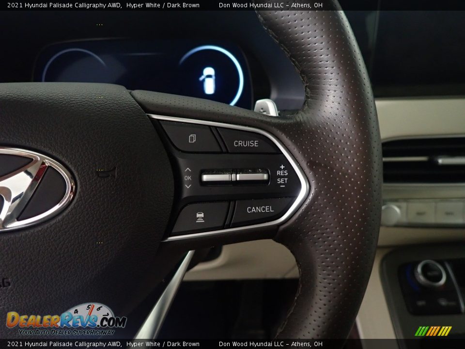 2021 Hyundai Palisade Calligraphy AWD Hyper White / Dark Brown Photo #31
