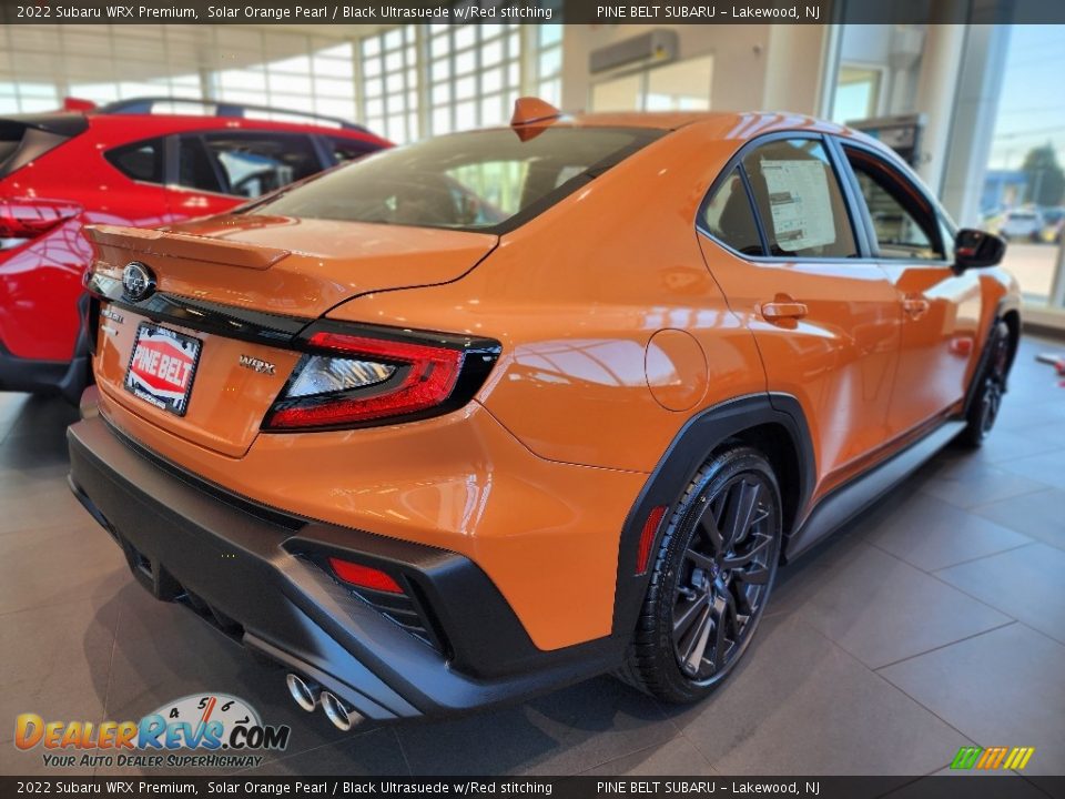 2022 Subaru WRX Premium Solar Orange Pearl / Black Ultrasuede w/Red stitching Photo #6