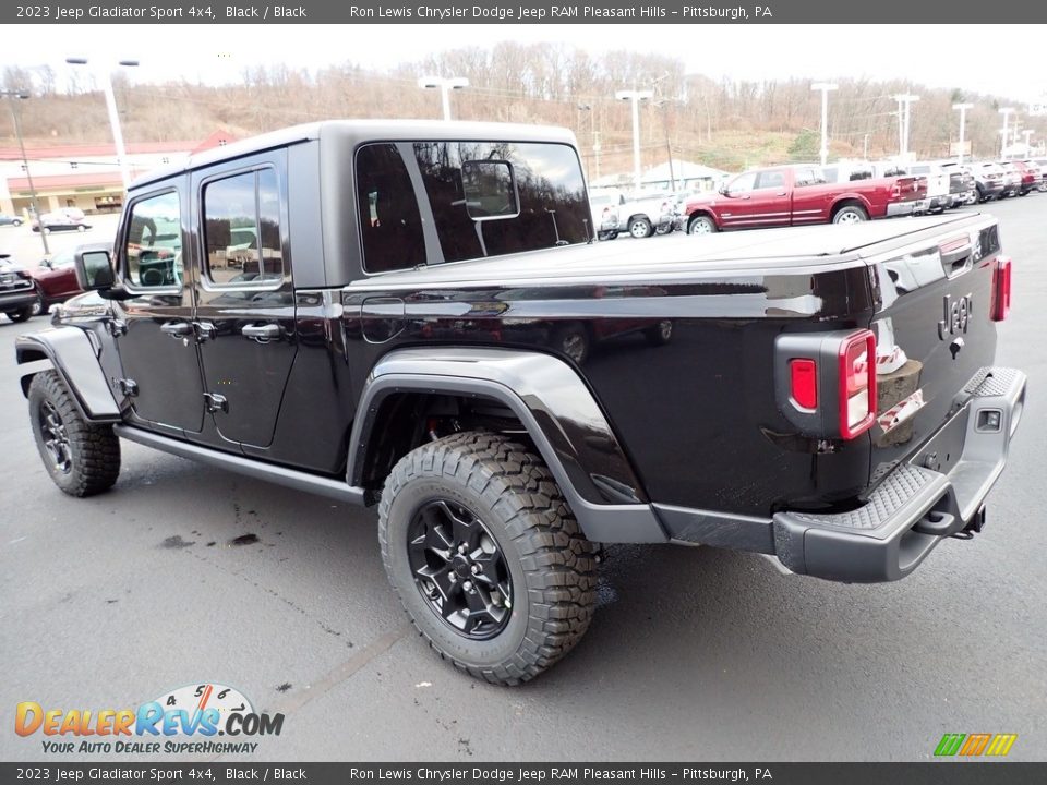 2023 Jeep Gladiator Sport 4x4 Black / Black Photo #3