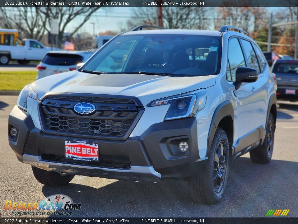 2022 Subaru Forester Wilderness Crystal White Pearl / Gray StarTex Photo #1