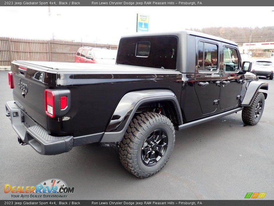 2023 Jeep Gladiator Sport 4x4 Black / Black Photo #6