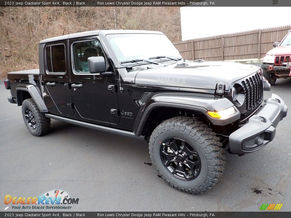 2023 Jeep Gladiator Sport 4x4 Black / Black Photo #8