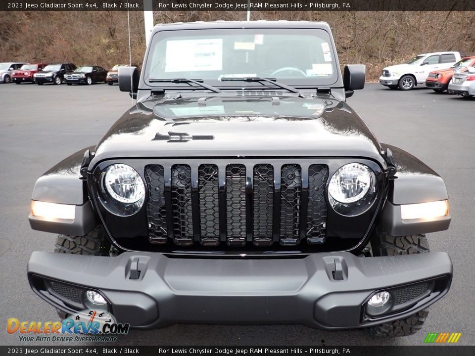 2023 Jeep Gladiator Sport 4x4 Black / Black Photo #9