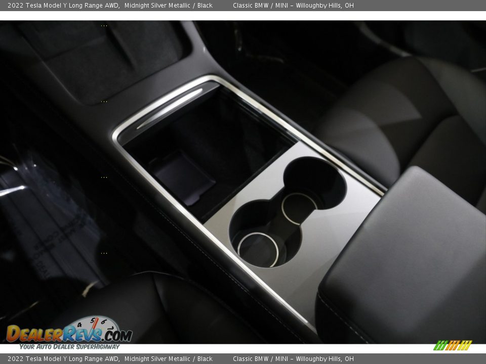 2022 Tesla Model Y Long Range AWD Midnight Silver Metallic / Black Photo #19