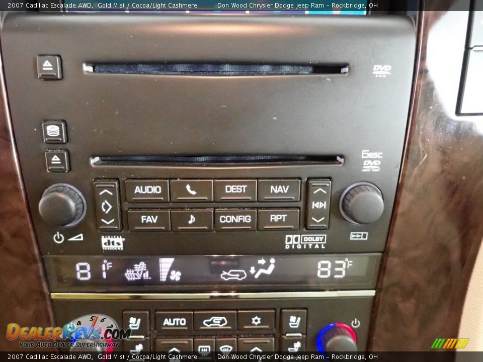 2007 Cadillac Escalade AWD Gold Mist / Cocoa/Light Cashmere Photo #21