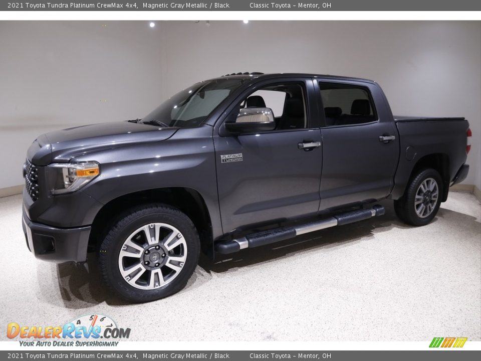 2021 Toyota Tundra Platinum CrewMax 4x4 Magnetic Gray Metallic / Black Photo #3