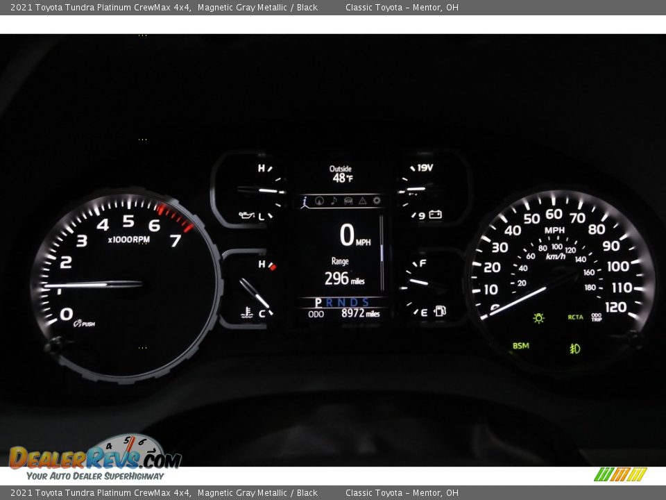 2021 Toyota Tundra Platinum CrewMax 4x4 Magnetic Gray Metallic / Black Photo #9