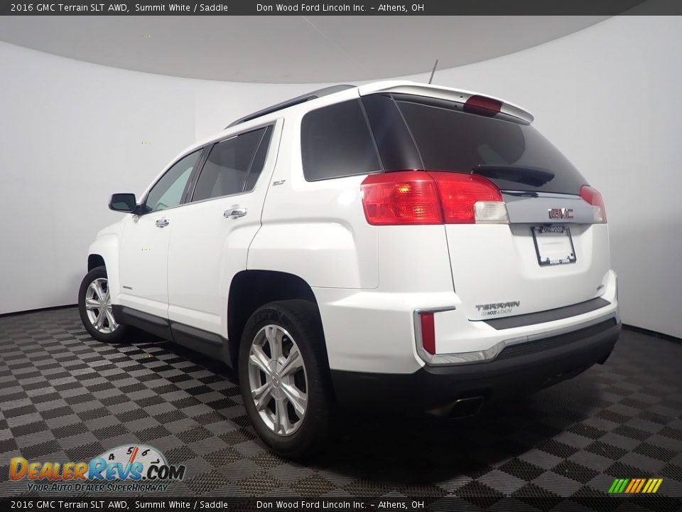 2016 GMC Terrain SLT AWD Summit White / Saddle Photo #10