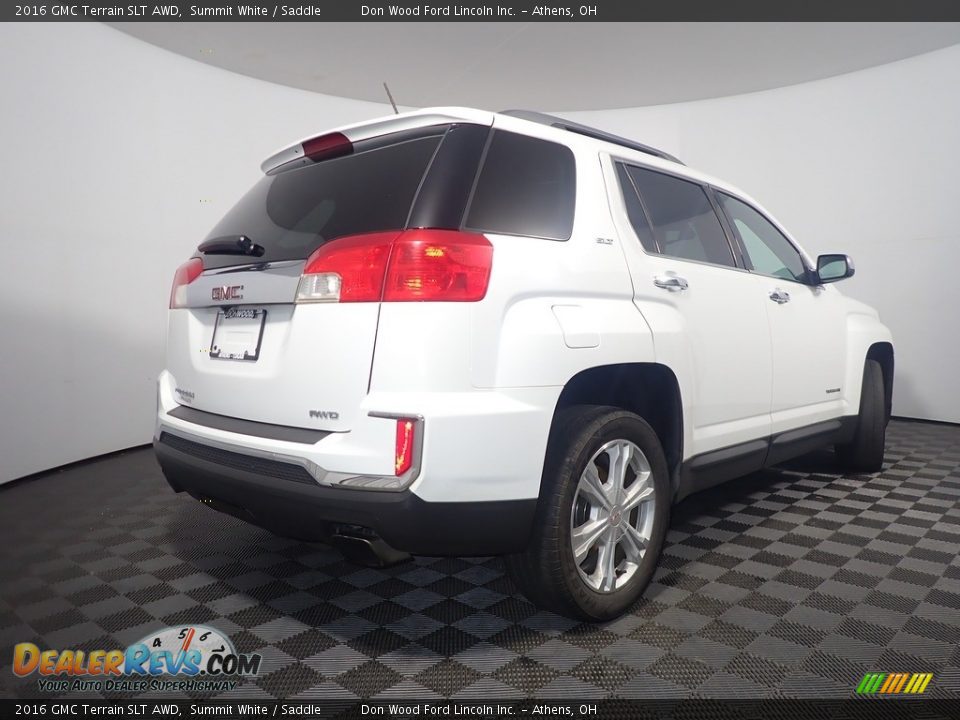 2016 GMC Terrain SLT AWD Summit White / Saddle Photo #14