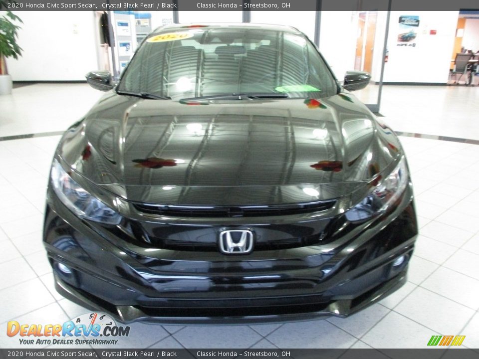 2020 Honda Civic Sport Sedan Crystal Black Pearl / Black Photo #2