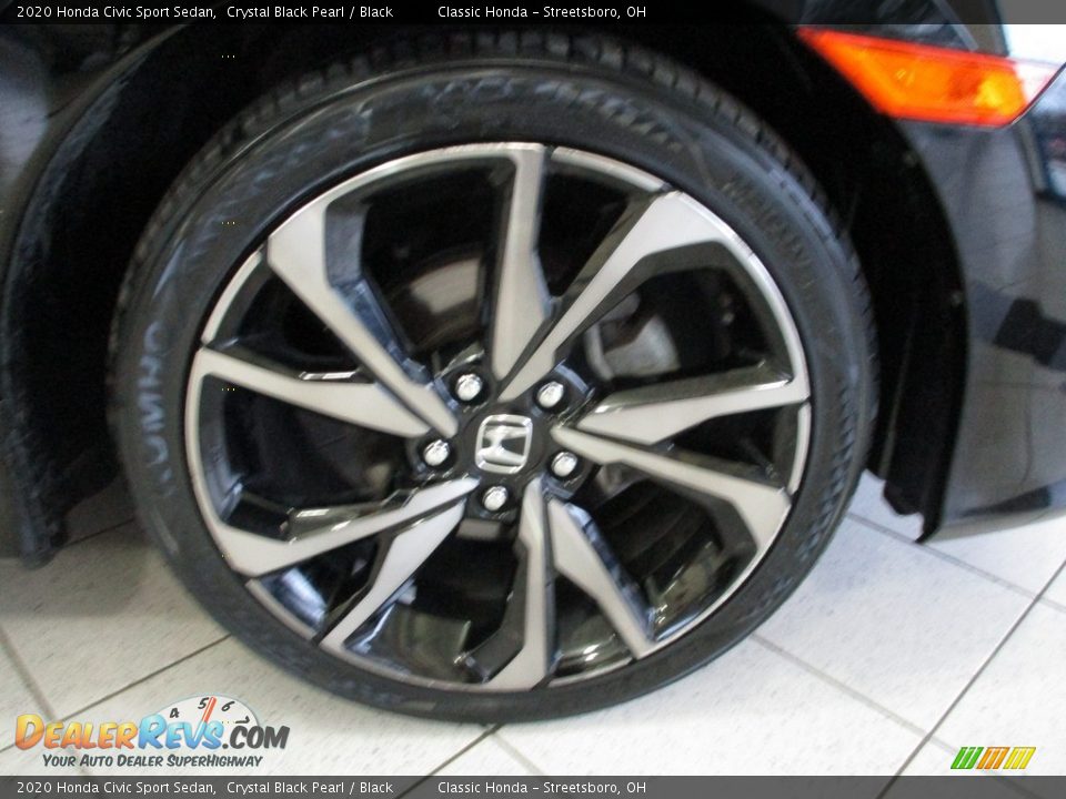 2020 Honda Civic Sport Sedan Crystal Black Pearl / Black Photo #5