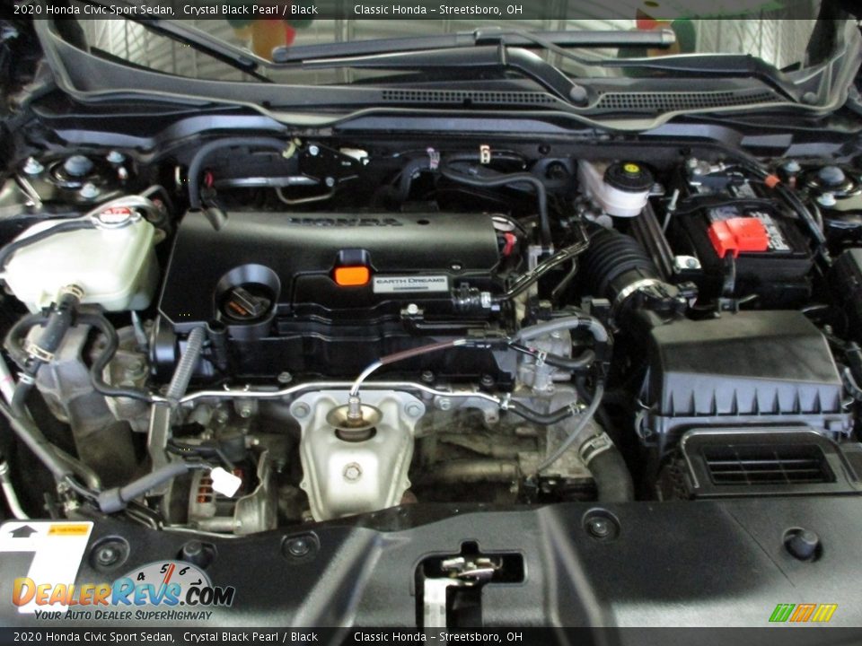 2020 Honda Civic Sport Sedan Crystal Black Pearl / Black Photo #13