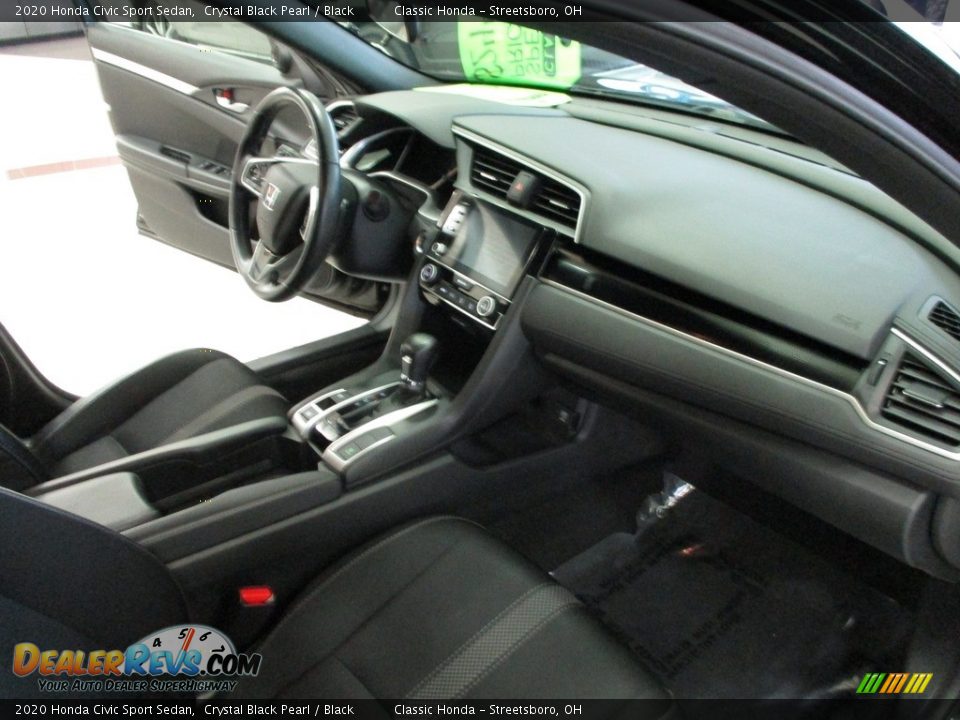 2020 Honda Civic Sport Sedan Crystal Black Pearl / Black Photo #15