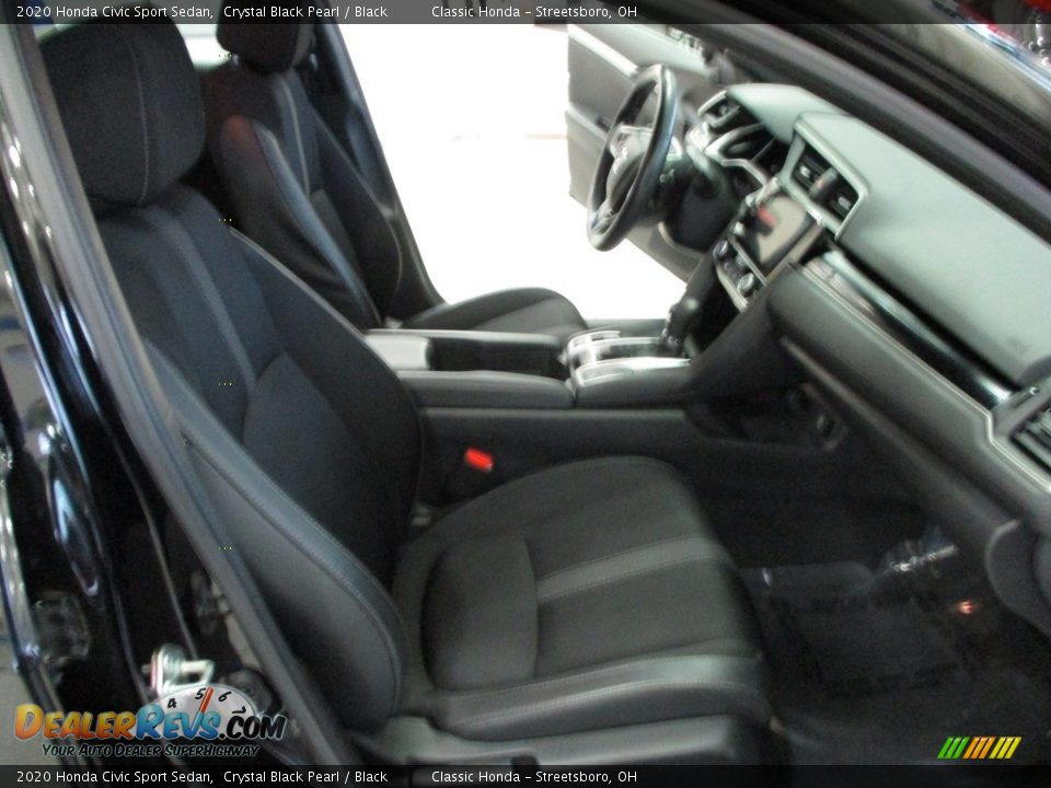 2020 Honda Civic Sport Sedan Crystal Black Pearl / Black Photo #16
