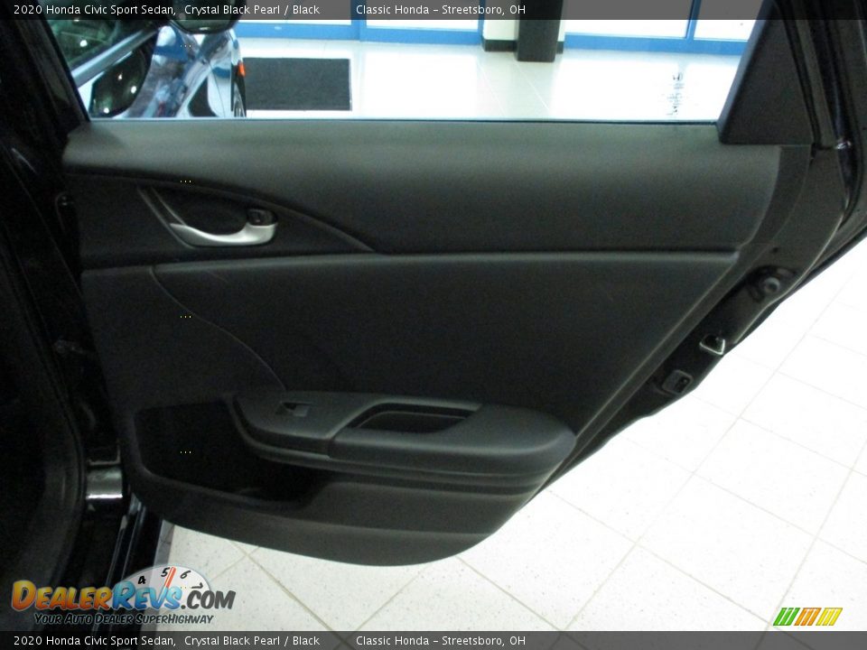 2020 Honda Civic Sport Sedan Crystal Black Pearl / Black Photo #17