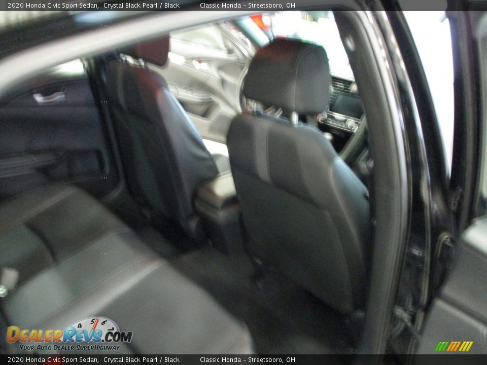 2020 Honda Civic Sport Sedan Crystal Black Pearl / Black Photo #18