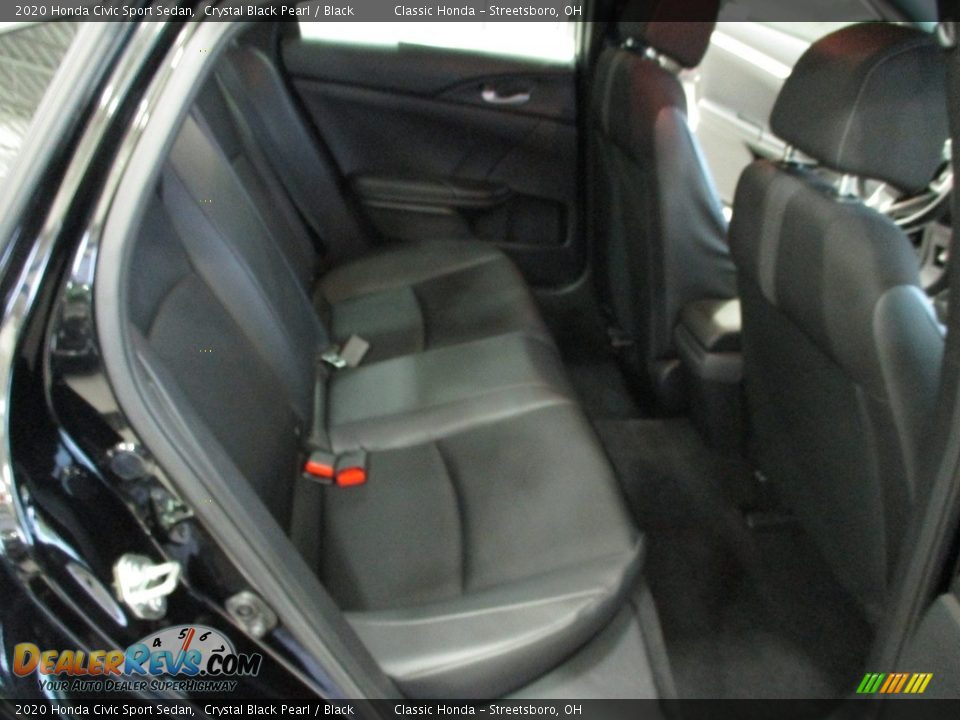 2020 Honda Civic Sport Sedan Crystal Black Pearl / Black Photo #19