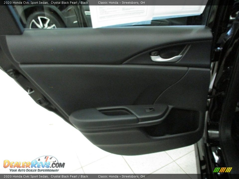 2020 Honda Civic Sport Sedan Crystal Black Pearl / Black Photo #22