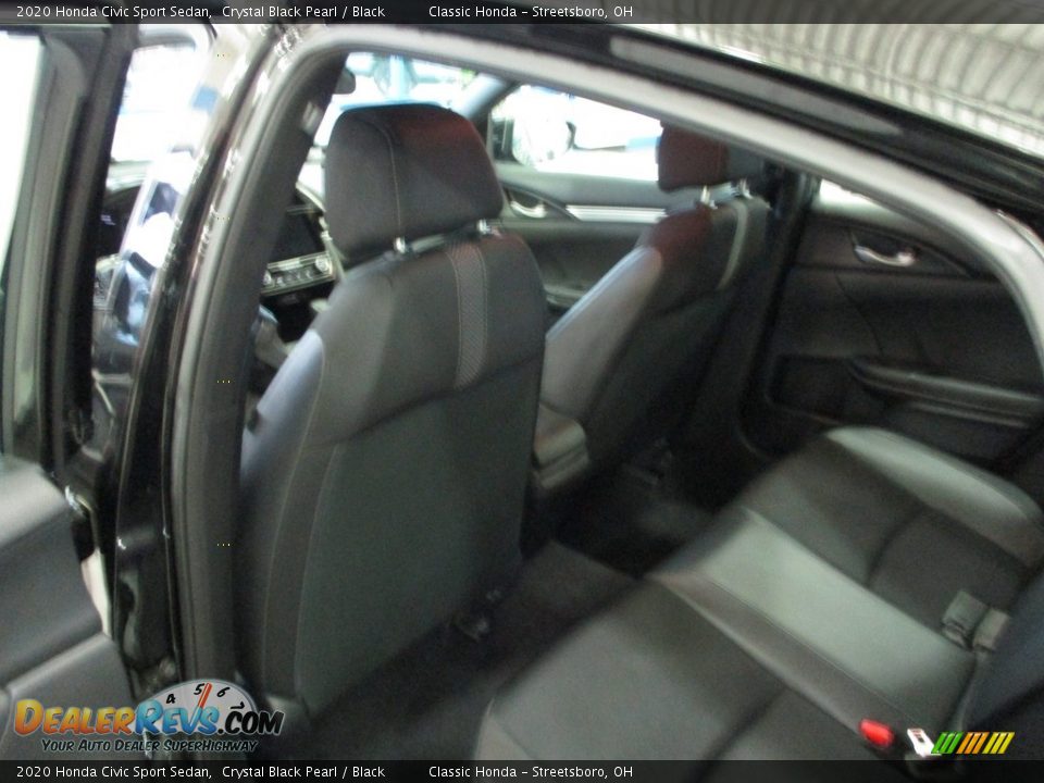 2020 Honda Civic Sport Sedan Crystal Black Pearl / Black Photo #23