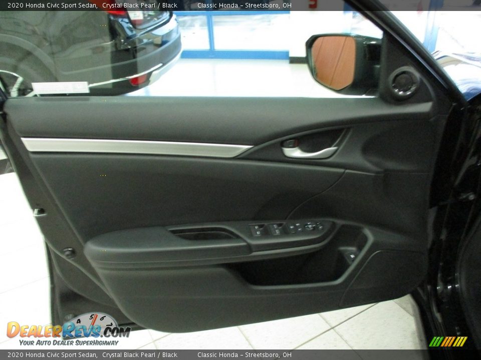 2020 Honda Civic Sport Sedan Crystal Black Pearl / Black Photo #25