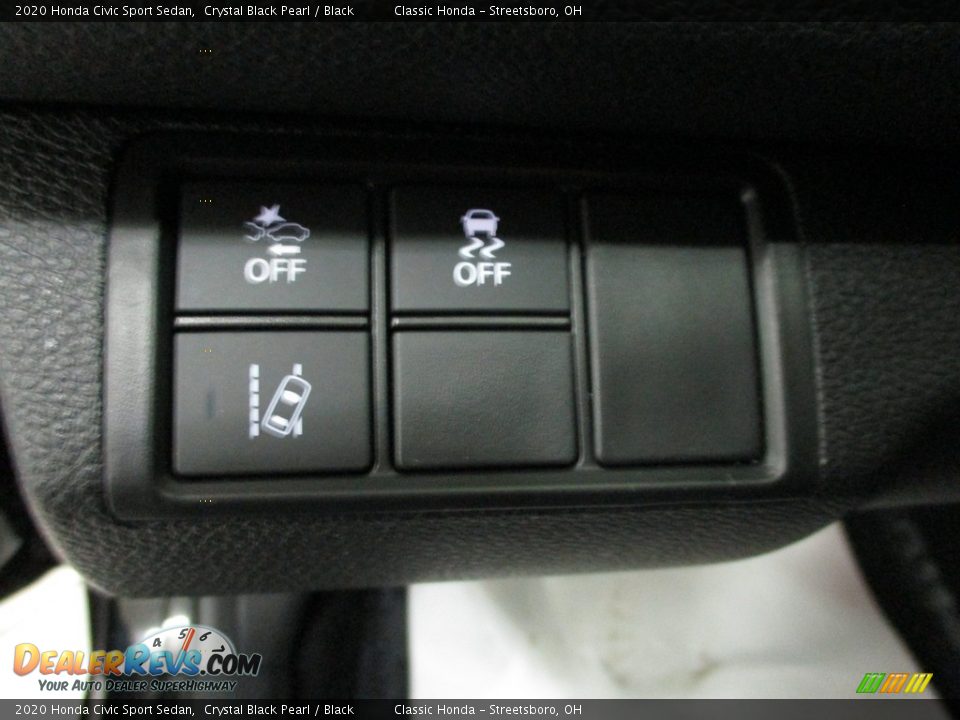2020 Honda Civic Sport Sedan Crystal Black Pearl / Black Photo #28