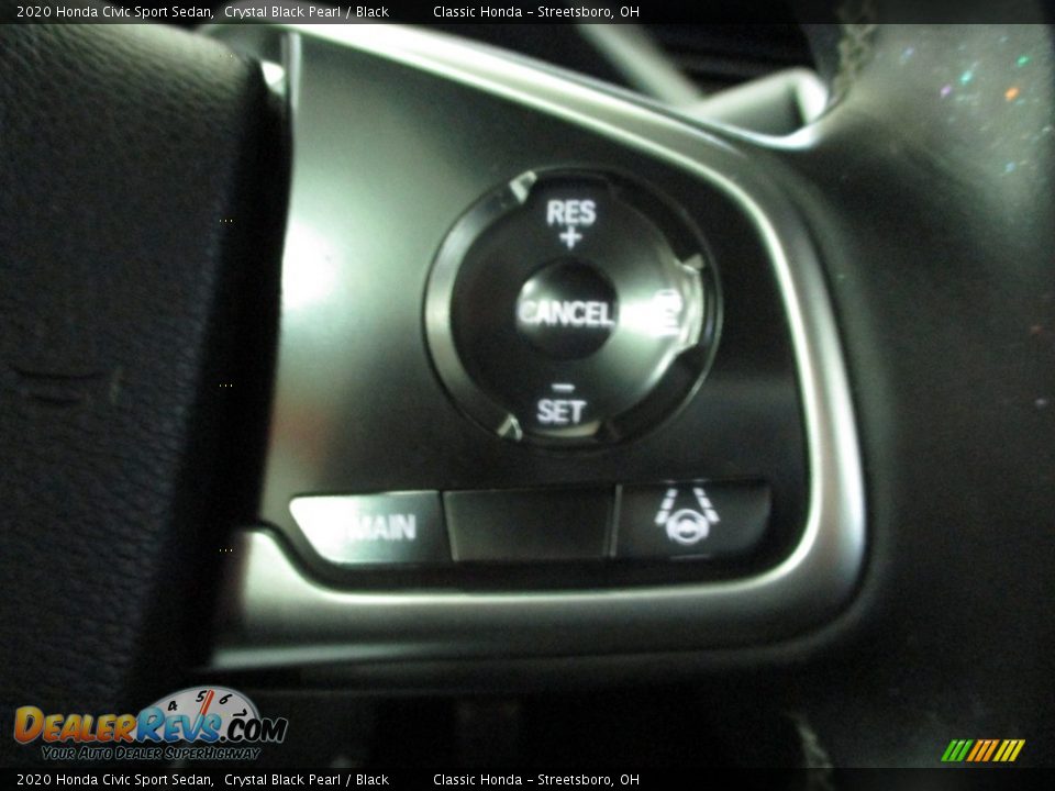 2020 Honda Civic Sport Sedan Crystal Black Pearl / Black Photo #31