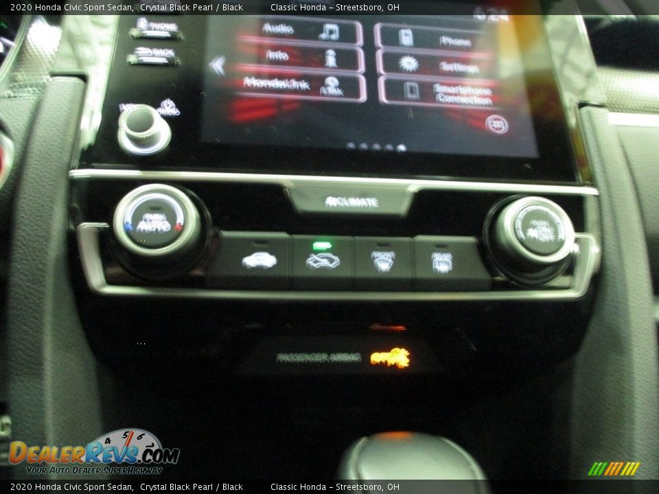 2020 Honda Civic Sport Sedan Crystal Black Pearl / Black Photo #34