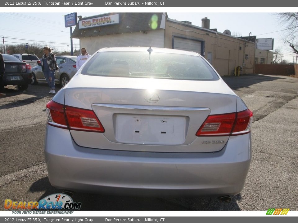 2012 Lexus ES 350 Tungsten Pearl / Light Gray Photo #6