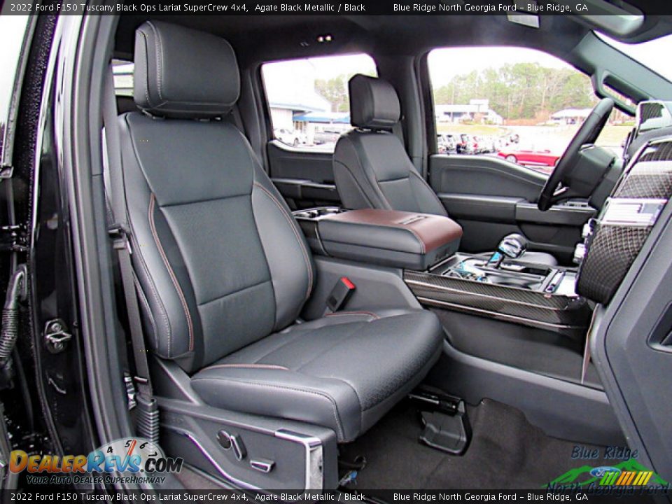 Front Seat of 2022 Ford F150 Tuscany Black Ops Lariat SuperCrew 4x4 Photo #12